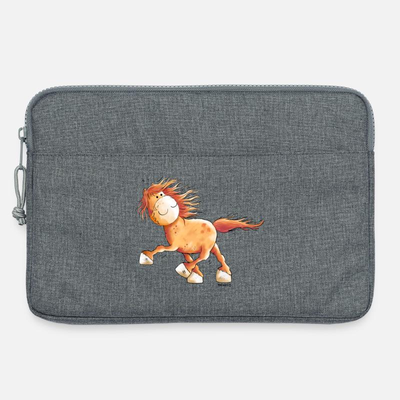 Flotter Isländer Im Rennpass - Laptoptasche 13" - Grau meliert