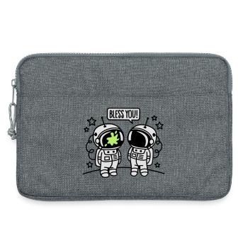 Bless you! - Laptop bag 13" - heather grey - Front