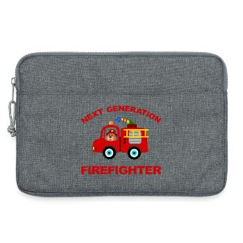 Camion de pompier camion de pompier pompier - Sacoche pour ordinateur portable 13 pouces - gris chiné - Devant