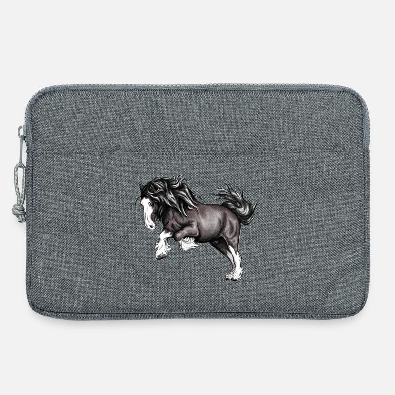 Pferdepower - Laptoptasche 13" - Grau meliert