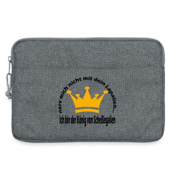 König - Laptoptasche 13" - Grau meliert - Vorne