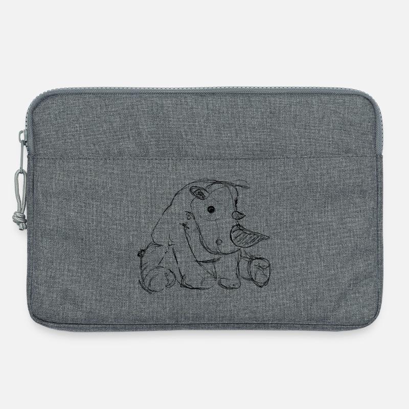 Nashorn - Laptoptasche 13" - Grau meliert