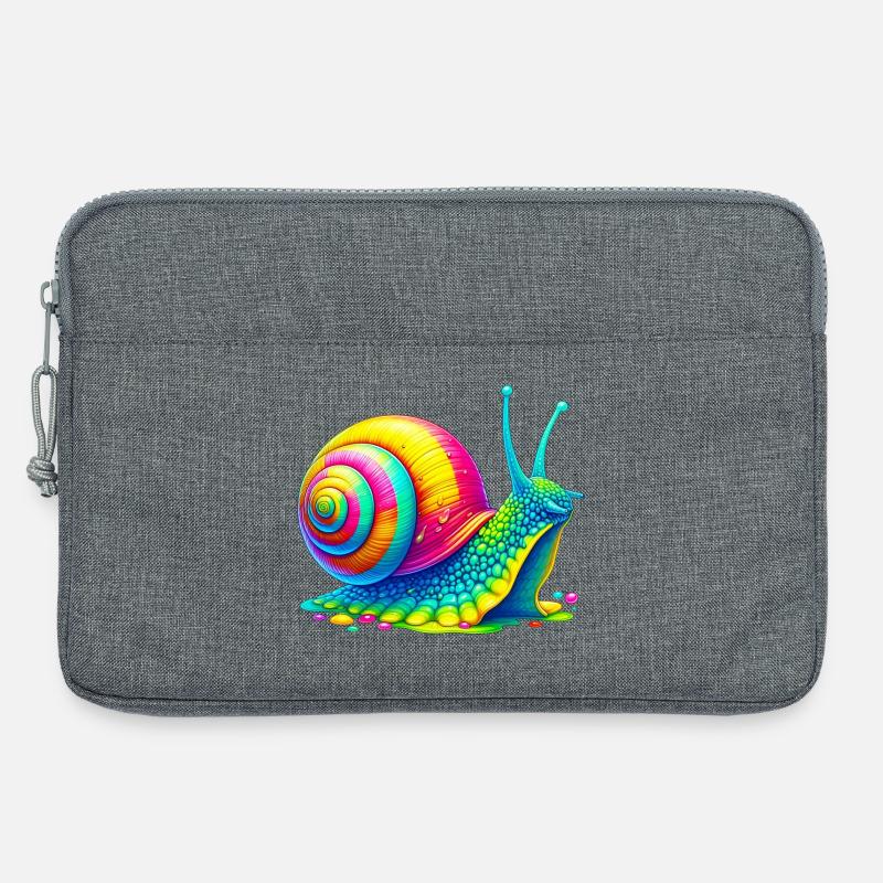 Schnecke - Laptoptasche 13" - Grau meliert