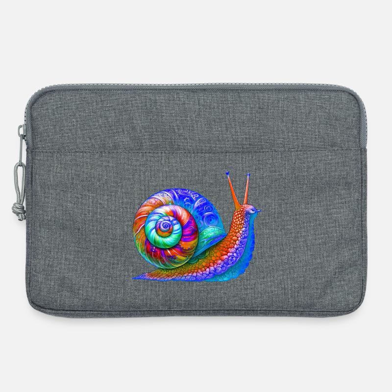 Schnecke - Laptoptasche 13" - Grau meliert