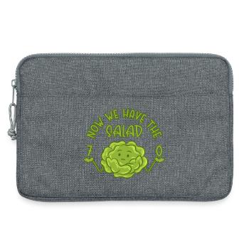 70. Geburtstag - Now we have the salad 70 - Laptoptasche 13" - Grau meliert - Vorne