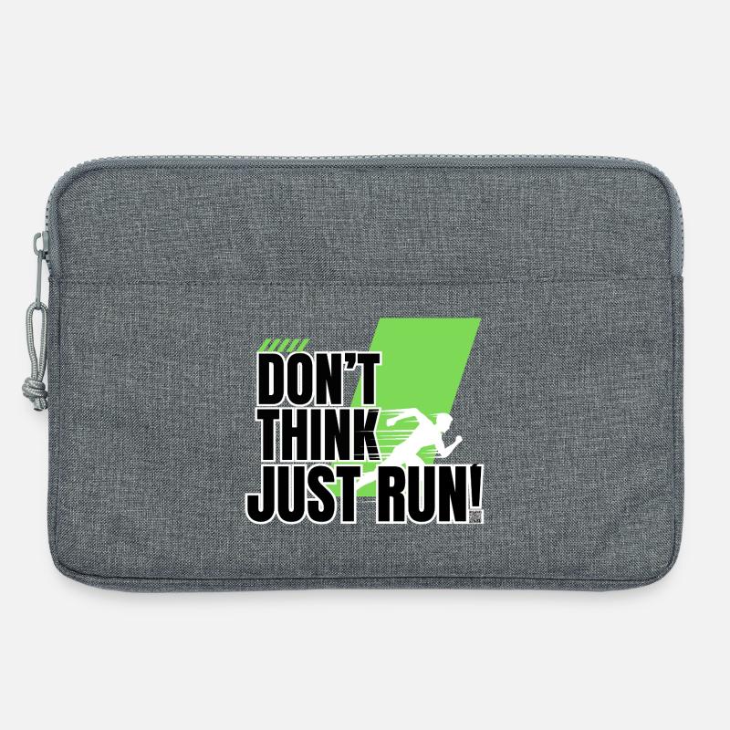 Don't think, just run! - Laptoptasche 13" - Grau meliert