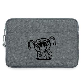 Lunettes de soleil Caterpillar Middle Finger Insult Hole - Sacoche pour ordinateur portable 13 pouces - gris chiné - Devant