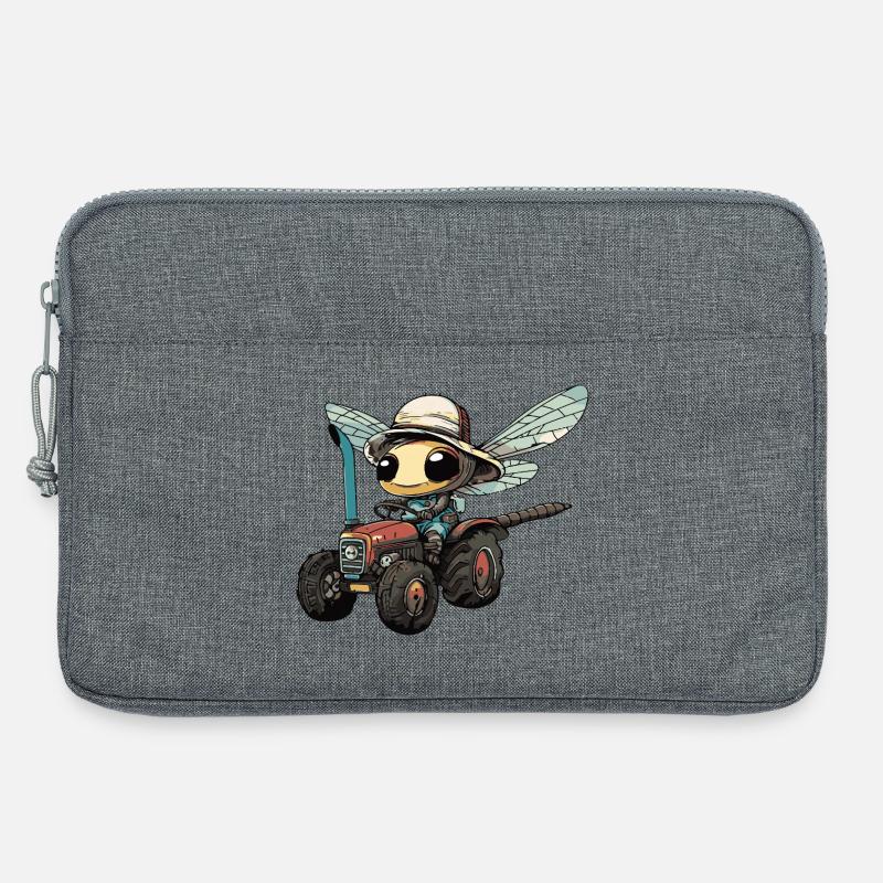 Libelle Traktor Farmer - Laptoptasche 13" - Grau meliert