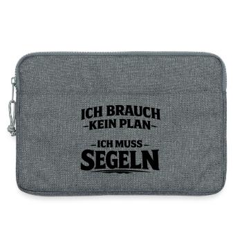 I gotta sail - Laptop bag 13" - heather grey - Front