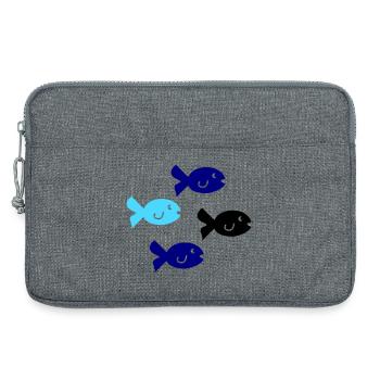Pisces Silhouette - Laptop bag 13" - heather grey - Front