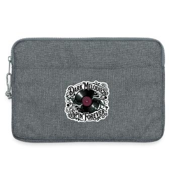 Dunkle Melodien drehen sich ewig - Laptoptasche 13" - Grau meliert - Vorne