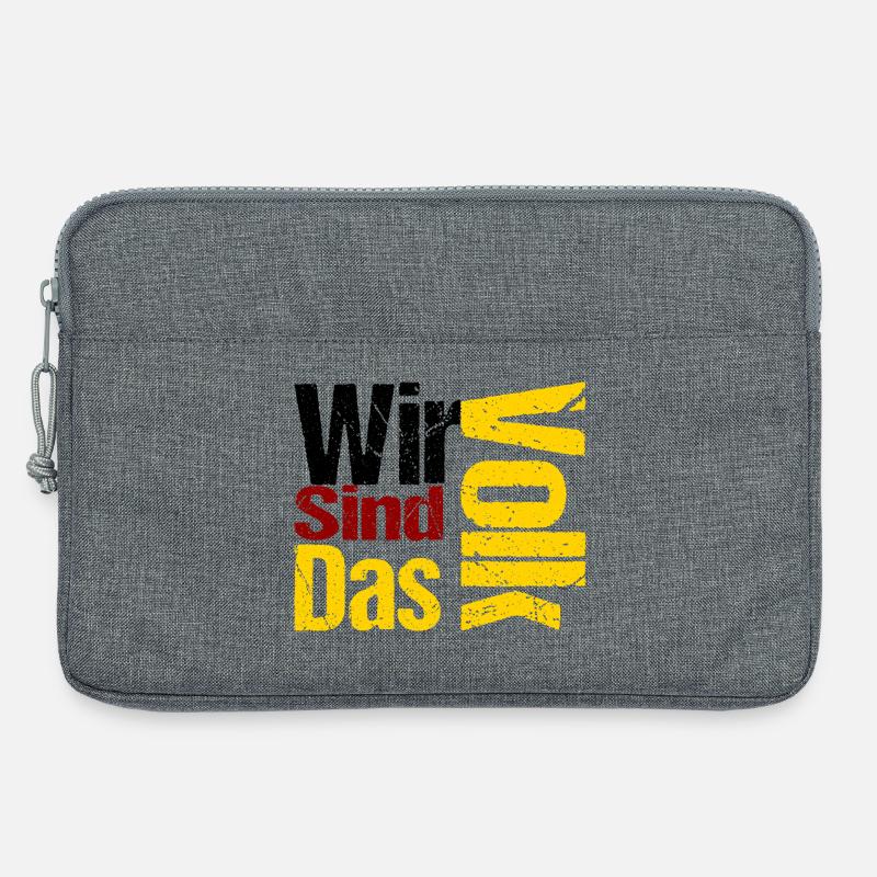 Wir_SInd_Das_Volk - Laptoptasche 13" - Grau meliert