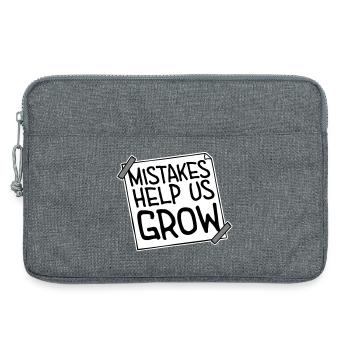 Mistakes Help Us Grow Lustig Motivational Wachstum - Laptoptasche 13" - Grau meliert - Vorne