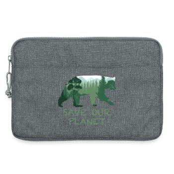 Bär Natur Wald Naturschutz - Laptoptasche 13" - Grau meliert - Vorne