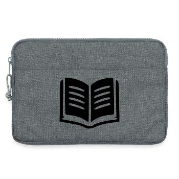 Buch Bücher lesen - Laptoptasche 13" - Grau meliert - Vorne