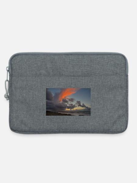 abends-am-strand - Laptoptasche 13" - Grau meliert