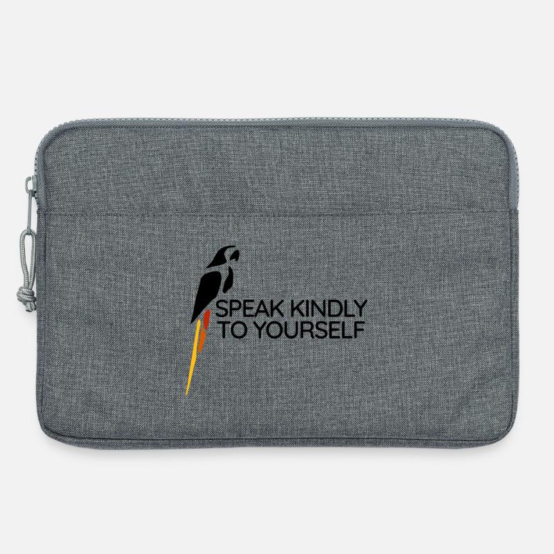 Parrot - Speak kindly to yourself - Laptoptasche 13" - Grau meliert
