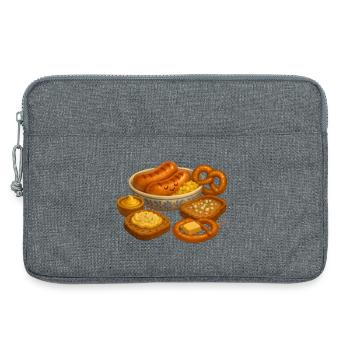Assiette à saucisses - Sacoche pour ordinateur portable 13 pouces - gris chiné - Devant