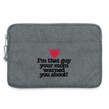 Je suis ce type à votre maman vous a avertis - Sacoche pour ordinateur portable 13 pouces - gris chiné - Devant