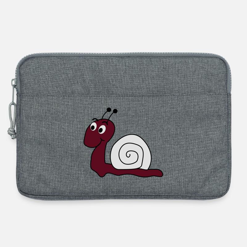 coole Schnecke - Laptoptasche 13" - Grau meliert