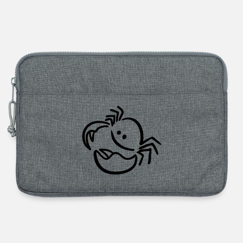 krebs - Laptoptasche 13" - Grau meliert