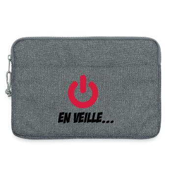 En veille - Sacoche pour ordinateur portable 13 pouces - gris chiné - Devant