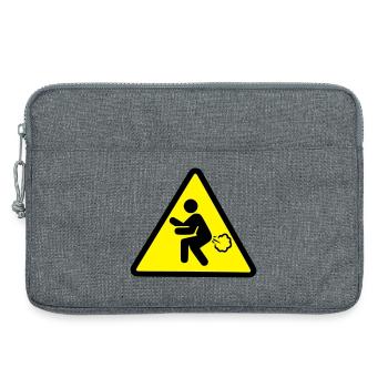 fart - Laptop bag 13" - heather grey - Front