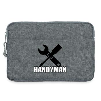 Handyman 🔨 - Sacoche pour ordinateur portable 13 pouces - gris chiné - Devant