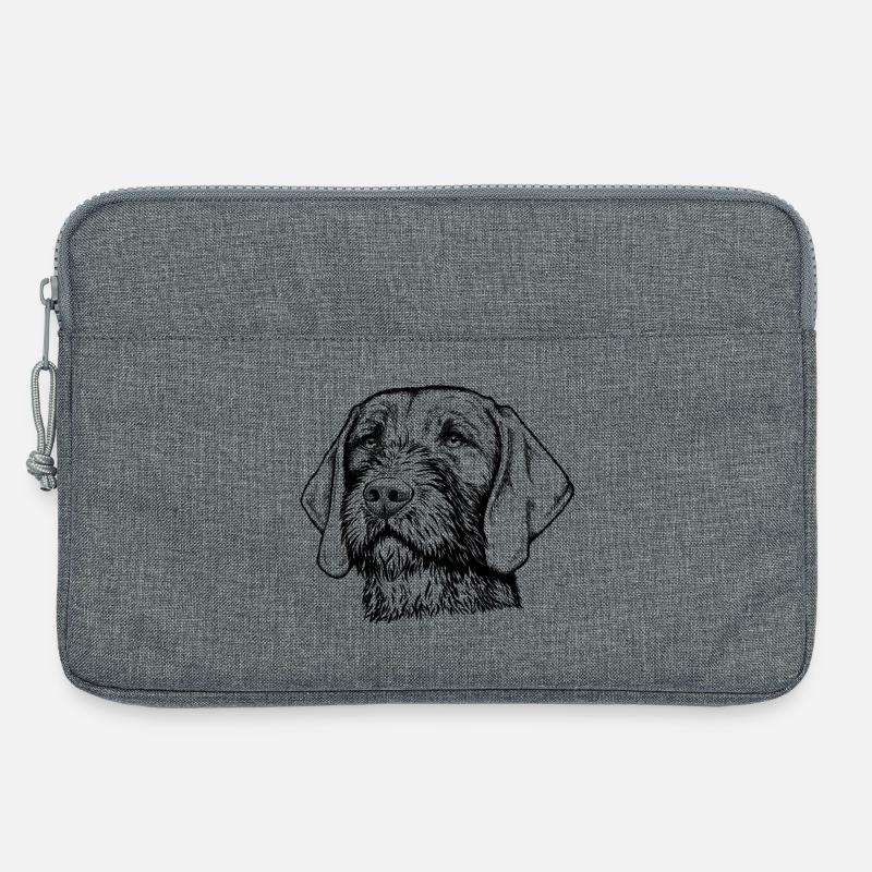 Magyar Viszla Drahthaar 01 s - Laptoptasche 13" - Grau meliert