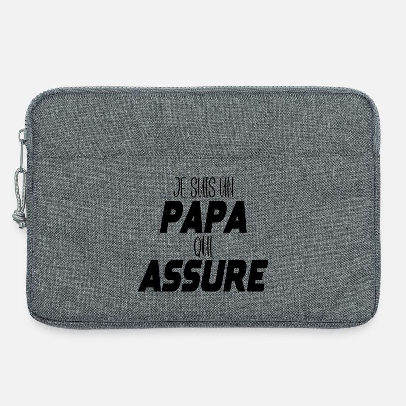 Ich bin ein Vater, der versichert - Laptoptasche 13" - Grau meliert