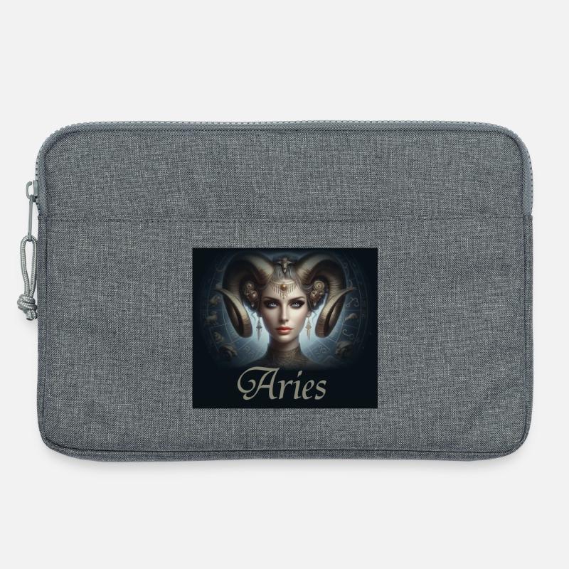Aries -  Sternzeichen Widder - Laptoptasche 13" - Grau meliert