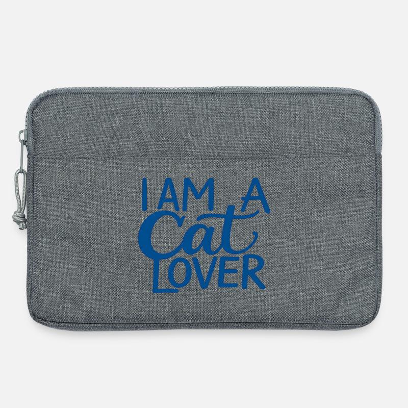 Ich bin ein Katzenliebhaber - Laptoptasche 13" - Grau meliert