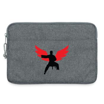 Aikido – Kampfsport – Aikido - Laptoptasche 13" - Grau meliert - Vorne