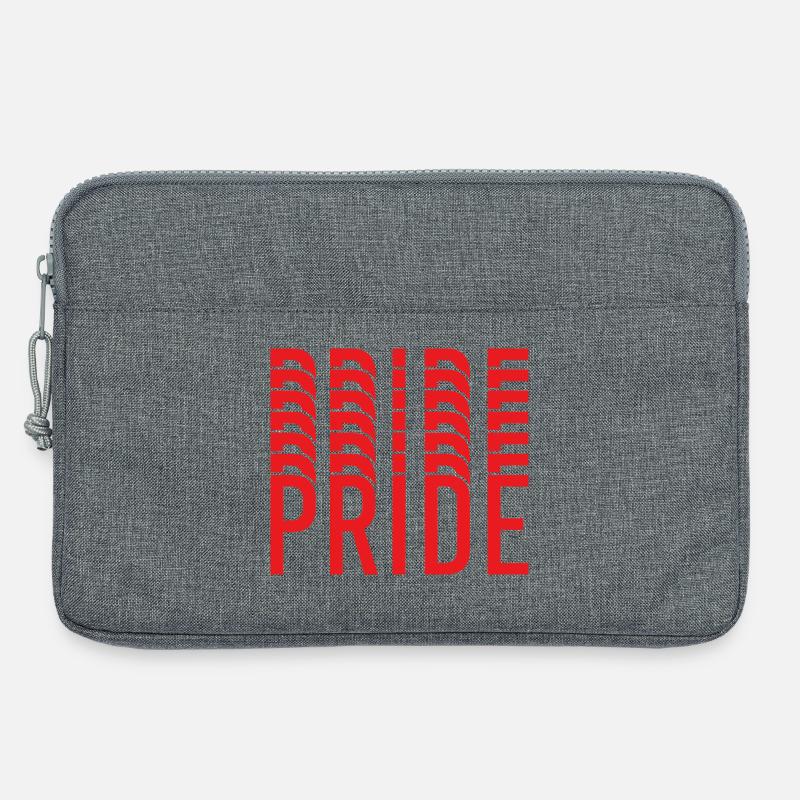 Pride: Wiederholte Buchstabengestaltung - Laptoptasche 13" - Grau meliert