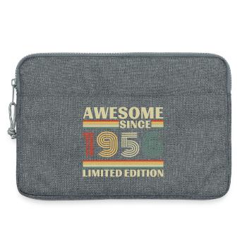 1956 Vintage Retro Geburtstagsgeschenk - Laptoptasche 13" - Grau meliert - Vorne