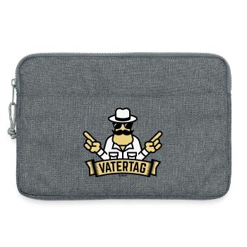 Vatertag Handzeichen (Männertag / Herrentag / 3C) - Laptoptasche 13" - Grau meliert - Vorne