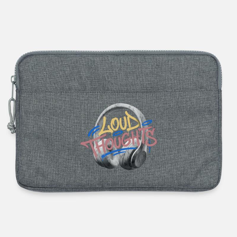 Loud Thoughts Graffiti - Laptoptasche 13" - Grau meliert