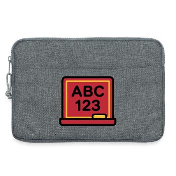 Blackboard ABC 123 School enrolment - Laptop bag 13" - heather grey - Front