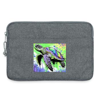 tortue - Sacoche pour ordinateur portable 13 pouces - gris chiné - Devant