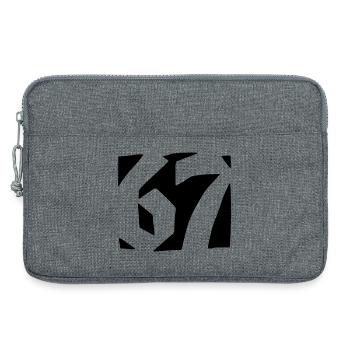 67 Minimal Streetwear Trend Design - Laptop bag 13" - heather grey - Front