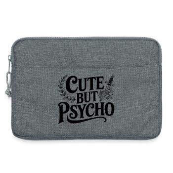 Niedlich, aber psycho - Laptoptasche 13" - Grau meliert - Vorne