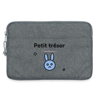 BEBE.PARENT. PARENTS. MAMAN. PAPA. FUTURE MAMAN - Sacoche pour ordinateur portable 13 pouces - gris chiné - Devant