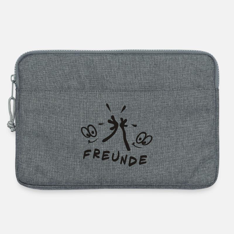 Freunde für immer, Comic - Laptoptasche 13" - Grau meliert