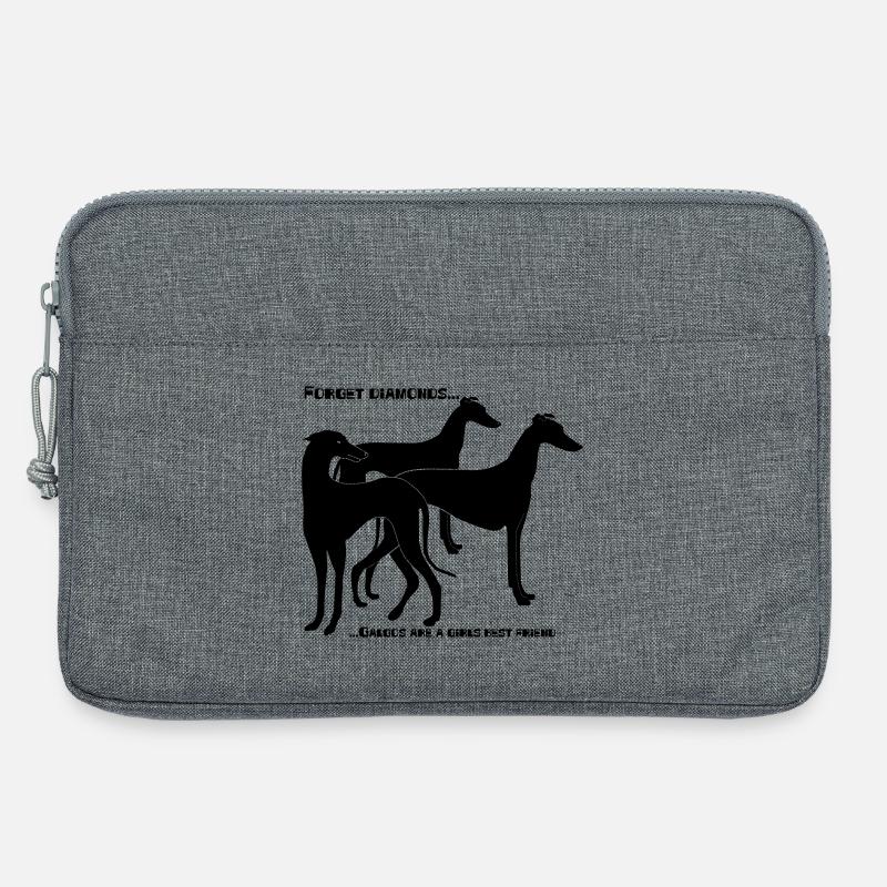 forget_diamonds..Galgos - Laptoptasche 13" - Grau meliert