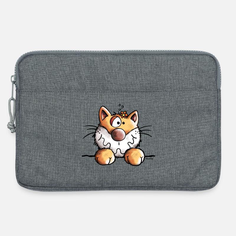 Cute Cat - Laptop bag 13" - heather grey