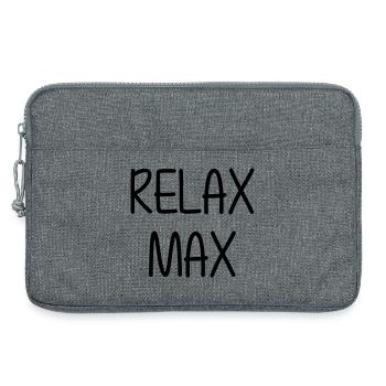 Relax Max - Humour Cool Fun Drôle Vacances - Sacoche pour ordinateur portable 13 pouces - gris chiné - Devant