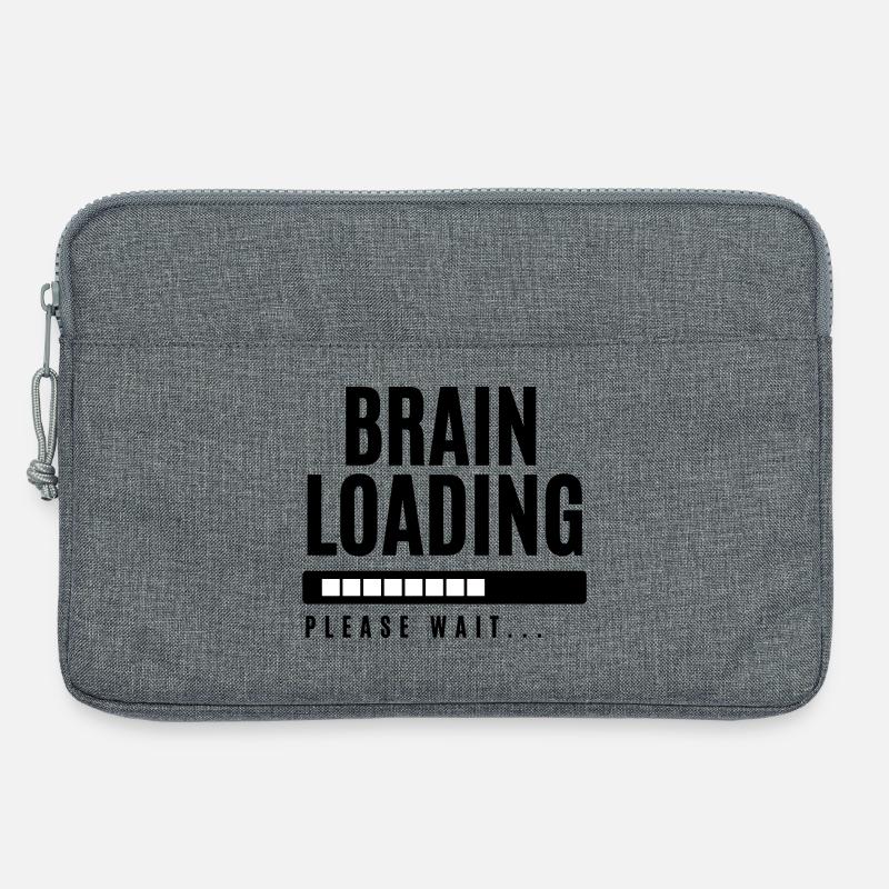 Brain Loading Please Wait - Laptop bag 13" - heather grey
