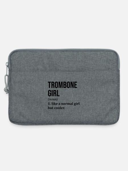Posaune, Posaune, Posaune - Laptoptasche 13" - Grau meliert