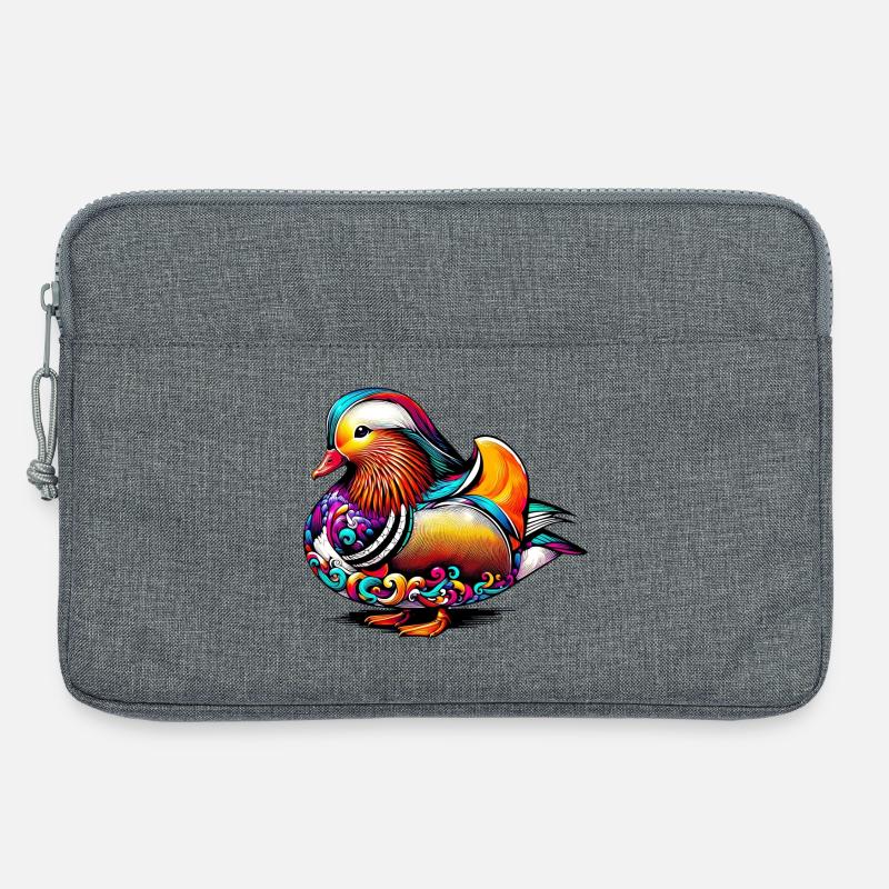 Mandarinente - Laptoptasche 13" - Grau meliert