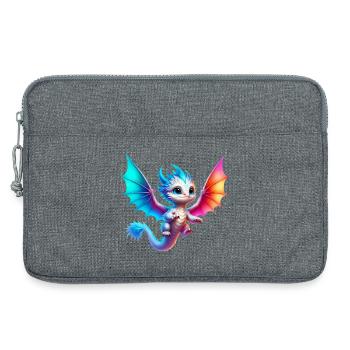 Drache - Laptoptasche 13" - Grau meliert - Vorne